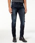 Guess Men's Slim Tapered Fit Stretch Destroyed Jeans