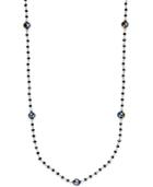Inc International Concepts Silver-tone Jet Stone Long Necklace, Only At Macy's