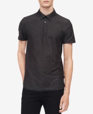 Calvin Klein Men's Vertical Stripe Polo