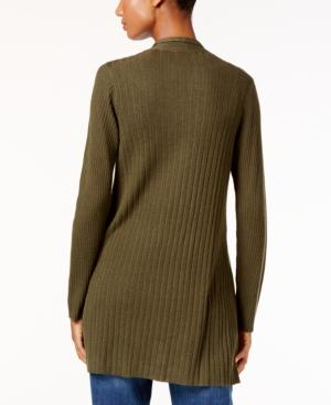 Eileen Fisher Slim-fit Open-front Cardigan