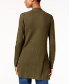 Eileen Fisher Slim-fit Open-front Cardigan