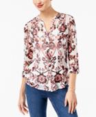 Inc International Concepts Pintucked Shirt, Created For Macy's