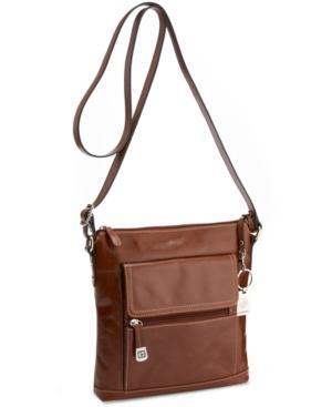 Giani Bernini Glazed Leather Crossbody Bag