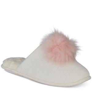 I.n.c. Pom Pom Knit Slippers, Created For Macy's