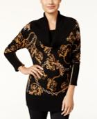 Thalia Sodi Chain-print Sweater, Only At Macy's