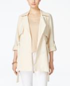 Jessica Simpson Juniors' Seychelles Three-quarter-sleeve Trench Coat