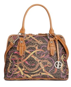 Giani Bernini Signature Bridle Dome Satchel, Created For Macy's