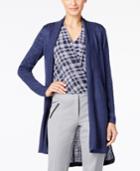 Alfani Long Linen Cardigan, Only At Macy's