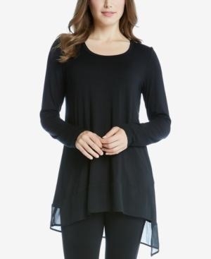 Karen Kane Asymmetrical Contrast Top