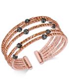 Inc International Concepts Two-tone Colored Pave Ball Cuff Bracelet, Created For Macy's
