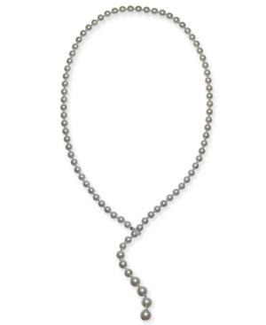 Charter Club Silver-tone Imitation Pearl 36 Lariat Necklace, Created For Macy's