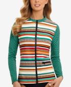 Swim Solutions Sport Striped Rashguard Women's Swimsuit