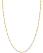 24 Singapore Chain Necklace In 14k Gold
