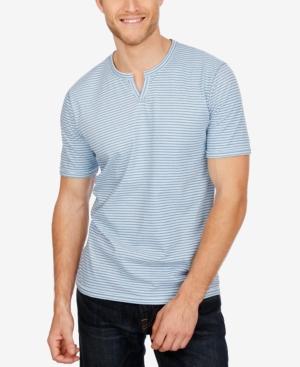 Lucky Brand Men's Notched-neck Striped T-shirt