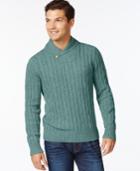 Tommy Hilfiger Big And Tall Intercontinental Shawl-collar Sweater A Macy's Exclusive