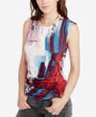 Rachel Rachel Roy Abstract-print Knit Top, Created For Macy's