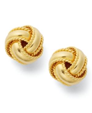 Giani Bernini 24k Gold Over Sterling Silver Earrings, Small Love Knot Stud Earrings