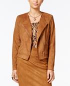 Thali Sodi Faux-suede Moto Jacket, Only At Macy's