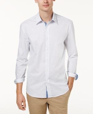 Con. Struct Men's Artisan Stretch Pin Dot Shirt, Created For Macy's