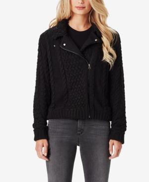 Jessica Simpson Juniors' Vicky Sweater Moto Jacket