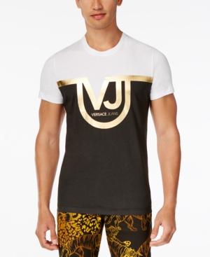 Versace Jeans Men's Colorblocked Graphic-print T-shirt