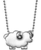 Alex Woo Mini Sheep 16 Pendant Necklace In Sterling Silver