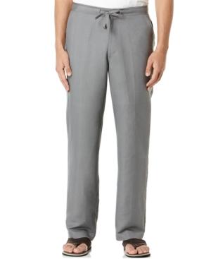 Cubavera Solid Linen-blend 30 Length Drawstring Pants