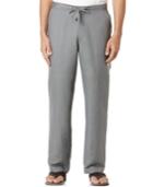 Cubavera Solid Linen-blend 30 Length Drawstring Pants