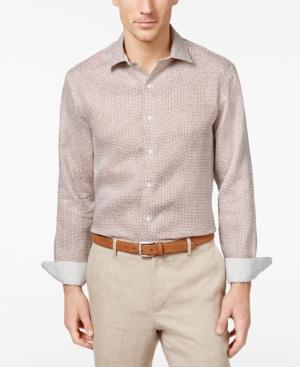 Tasso Elba Men's Scroll Tile Pattern Shirt, Only At Macy's