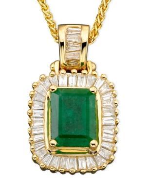 Brasilica By Effy Emerald (1-3/8 Ct. T.w.) And Diamond (1/2 Ct. T.w.) In 14k Gold