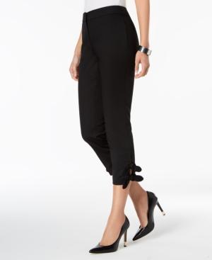 Nine West Cropped Tie-hem Skinny Pants