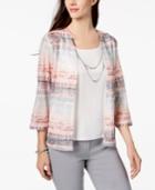Alfred Dunner Lakeshore Drive Layered-look Necklace Top