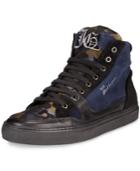 John Galliano High-top Sneakers Men's Shoes