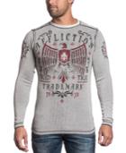 Affliction Men's Reversible Thermal Tried & True Long Sleeve Shirt