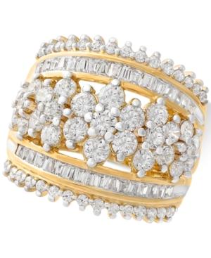 Wrapped In Love Diamond Cluster Statement Ring (2-1/2 Ct. T.w.) In 14k Gold, Created For Macy's