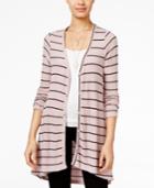 American Rag Striped High-low Cardigan, Only At Macy's