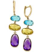 Effy Multi-gemstone Drop Earrings (13 Ct. T.w.) In 14k Gold