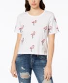Guess Cotton Flamingo-print T-shirt