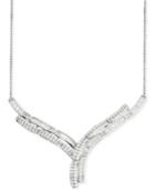 Wrapped In Love Diamond "y" Necklace (2 Ct. T.w.) In 14k White Gold