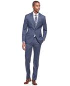 Dkny Blue Flannel Slim-fit Suit