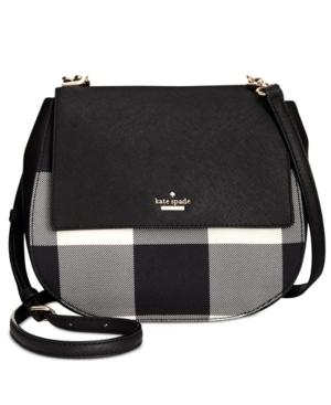 Kate Spade New York Cameron Street Plaid Byrdie Saddle Crossbody