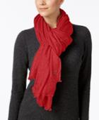 Calvin Klein Oversized Cashmere Modal Scarf & Wrap In One