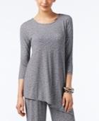 Alfani Printed Asymmetrical Tunic Top, Only At Macy's