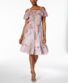 Tommy Hilfiger Paisley-print Cold Shoulder Dress