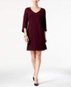 Charter Club V-neck Tulip-sleeve Dress, Created For Macy's