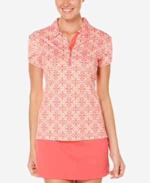 Pga Tour Medallion-print Performance Polo