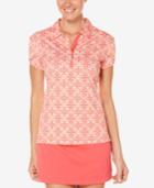 Pga Tour Medallion-print Performance Polo