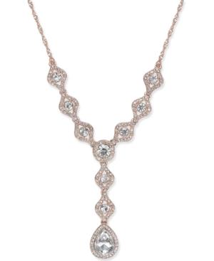 Charter Club Gold-tone Crystal Y-necklace, Created For Macy's