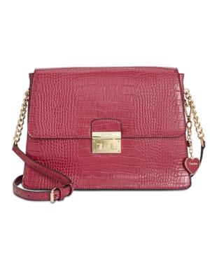 Calvin Klein Embossed & Saffiano Medium Crossbody