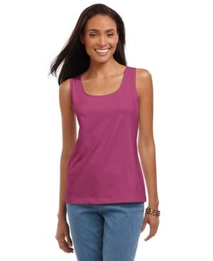 Charter Club Top, Sleeveless Polished Layering Shell